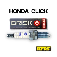 หัวเทียน BRISK COPPER RACING แกนทองแดง HONDA CLICK Spark Plug รองรับทุกน้ำมัน (C01RA) Made in EU