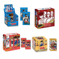 Original Detective Conan Anime Figures Collection Card Hot Stamping Barrage Flash Card Kudou Shinichi Toys Gifts for Children