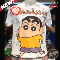 ่เสื้อยืด วินเทจ พิมพ์ลาย ชินจัง ส่งฟรี by pop comics