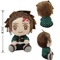 ตุ๊กตาเชือดปีศาจญี่ปุ่น Kimetsu No Yaiba Kamado Tanjiriou Nezuko Zenitsu Kyoujurie Figurine ของขวัญตุ๊กตาของเล่นเด็ก20ซม.