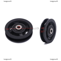 langyouzi9 1PC 90mm Black Iron Core BEARING Pulley ล้อสายยิมอุปกรณ์ Part wearproof