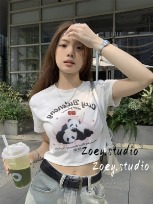 Zoey.Studio เสื้อครอป เสื้อยืด ชุดเซ็ทผู้หญิง เสื้อยืดคอกลม เสื้อยืด ผญสวย ๆ เวอร์ชั่นเกาหลี ผ้าคอตตอน ใส่สบาย เรียบง่าย 2023NEW WTX23903N6 37Z230912