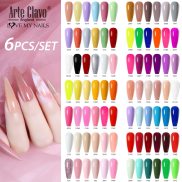 Arte Clavo 6 Colors 15ML Gel Nail Set Updated Color Gel Kit With Glass
