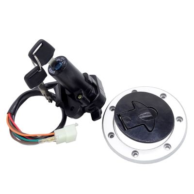 1 Set Motorcycle Ignition Switch Lock Fuel Gas Cap Cover Lock Key for Kawasaki ZZR400/600 ZXR400/750 Ninja ZX7R ZX-9R / ZX750