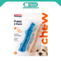 Petstages Puppy 2-pack ของเล่นแท่งไม้ แพ็คคู่ สำหรับลูกสุนัข ประกอบไปด้วยแท่งไม้ และแท่งไม้ยาง ทนทาน ปลอดภัย 100%