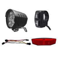 36V48V52V60V Bike Front and Rear Light Set Front and Rear Light Set with DK226 Light Horn Turning Switch E-Bike Light