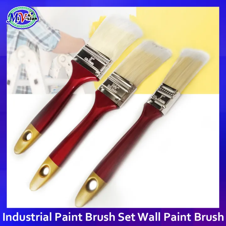 MiVision 3pcs Industrial Paint Brush Set Wall Paint Brush Lazada PH