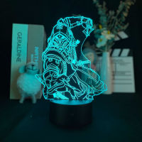 Acrylic Night light LED Mortal Kombat Scorpion Figure 3D Lamp Room Nightlight Gaming Room Decor Cool Teenagers Game Fans Gift