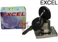 Excel กุญแจลิ้นชัก ปลอกดอกพลาสติก #559 สีเงิน