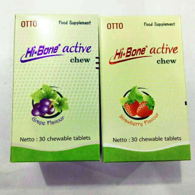HIBONE ACTIVE CHEW GRAPE 30S OBAT OSTEOPOROSIS DAN KESEHATAN TULANG