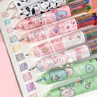 【Ready Stock】 ▩✺ C13 10 Colors 0.5mm Large Capacity Cartoon Ballpoint Pen Student Lovely Retractable Ball Pen