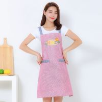 【CW】 Maid maid barber overalls pure waterproof antifouling kitchen sleeveless shoulder belt coverall