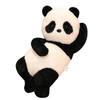 [COD] หมอนกอดตุ๊กตาหมีแพนด้าน่ารักนอนราบตุ๊กตาหมีแพนด้าตลกร้านขายของกระจุกกระจิก
