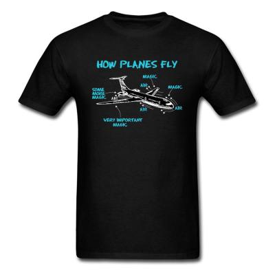 Print Engineer Mechanical How Plane Fly Mens T Shirts Aircraft Airplane Schematic Diagram Pattern Tshirt Fathers Day