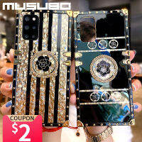 Musubo ที่ใส่สำหรับซัมซุง Galaxy Note 20อัลตร้า S21บวก S22 S20 FE เคสหรูหรา Note 10 Plus Bling A71แวววาว5G A51 A52แหวน A32 SiChuanZhiChengMao