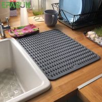 Thicker Large Silicone Table Placemat Heat Resistant Drying Mat Tableware Dish Cup Cushion Drain Pad Dinnerware Table Mat