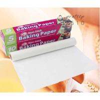 กระดาษไข BAKING PAPER กระดาษรองอบ กระดาษรองกันติด อุปกรณ์เบเกอรี่ ยาว 5เมตร และ10เมตร ? pt99.