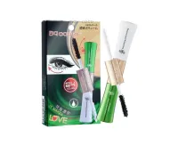 ? มาสคาร่าเขียว Bq Cover Double Extension Mascara ODBO มาสคาร่า ขนตายาว ขนตางอน กันน้ำ 2 หัวในเเท่งเดียว [ Beauty ]