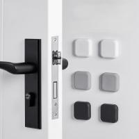 【CW】 5pcs Anti Shock Soft Silicone Wall Protector adhesive Door Handle Plug Non slip Round Doors Stop Muffler