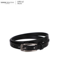 Louis Montini Womens belt เข็มขัดผู้หญิง หนังวัวแท้อัดลายจระเข้ เข็มขัดแฟชั่น MGW129