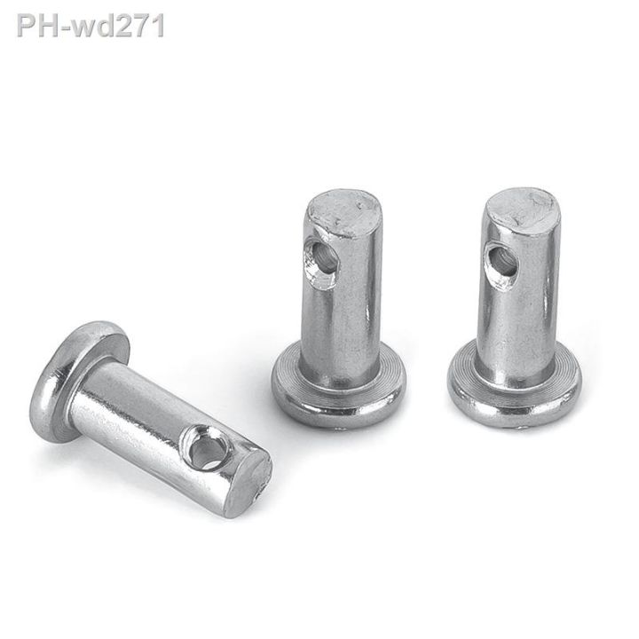 2-5-10-pcs-m3-m4-m5-m6-m8-m10-stainless-steel-304-shaft-flat-head-pins-with-hole-positioning-cylindrical-clevis-bolt