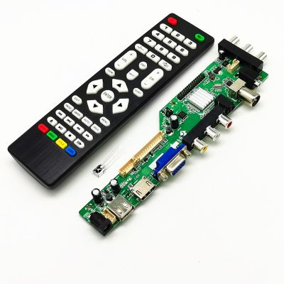 【YF】 Universal Scaler Kit 3663 TV Controller Driver Board Digital Signal DVB-C DVB-T2 DVB-T 10-42 LCD panel