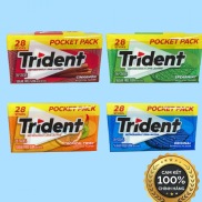 Vỉ 28 TépKẹo Gum Không Đường Trident Giúp Thơm Miệng Nhập Khẩu Mỹ