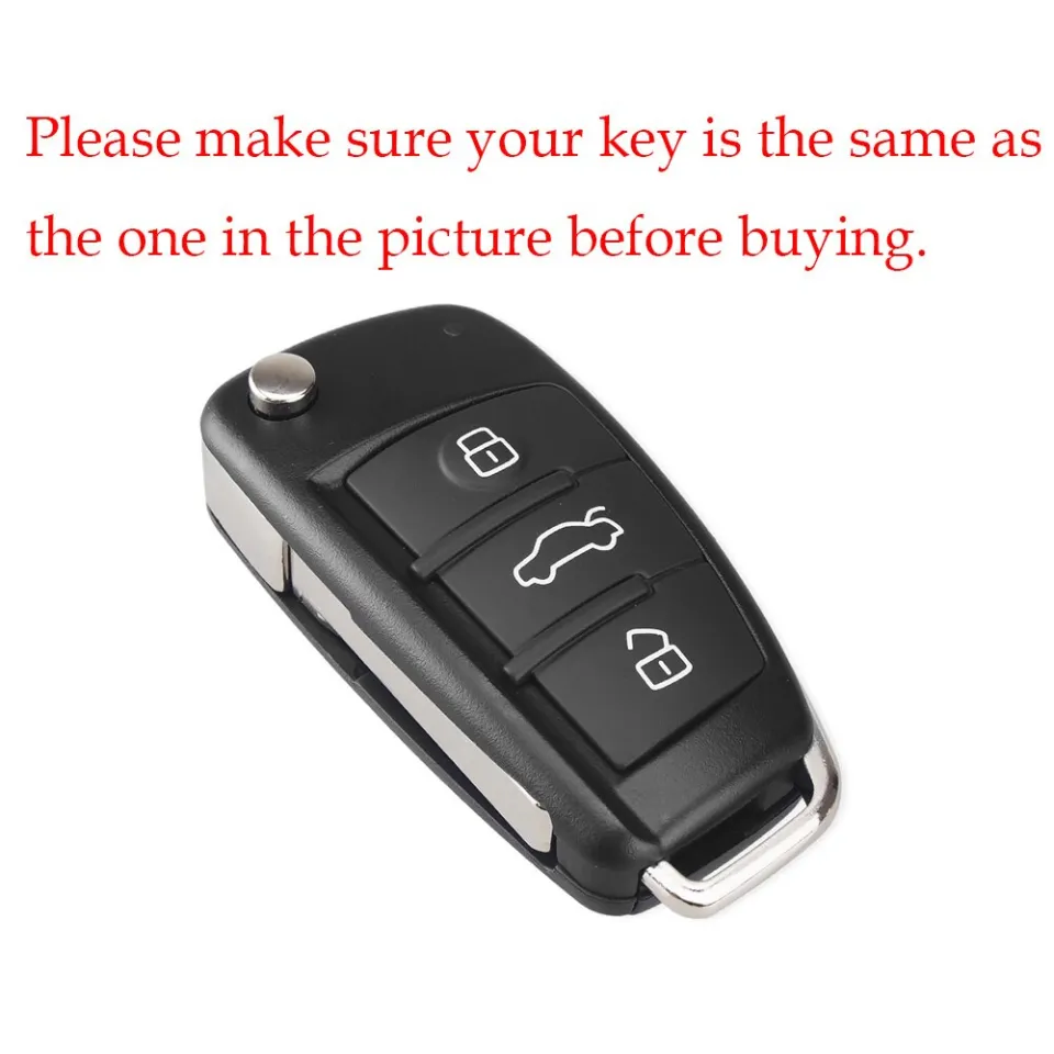 Silicone Car Key Cases Cover Fob For Audi A1 A3 A6 C5 C6 Q3 Q2 Q7 TT TTS R8  S3 S6 RS3 RS6 A4 Accessories Keychain Portachiavi