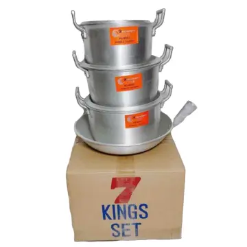 Eagle King Caldero set ( 3pcs. Kaldero set and 1pc. Kawali)