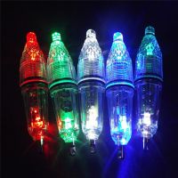 5Pcs/Lot 12cm Deep Drop Fishing Light Multi Color Underwater Fish Attracting Indicator Lure LED Flash Light Bait Dropshing Green