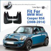 JHTJHNDTGFJHND บังโคลนสำหรับ BMW Mini Cooper R56 2008-2014ด้านหน้าด้านหลัง4ชิ้นบังโคลนบังโคลนอุปกรณ์เสริมในรถยนต์อัตโนมัติ Styline สาดยามพิทักษ์