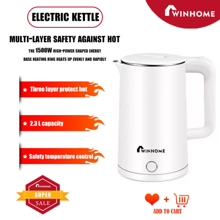 ONLY 99 𝐖𝐈𝐍𝐇𝐎𝐌𝐄 𝟐.𝟑𝐋 𝐊𝐞𝐭𝐭𝐥𝐞 𝐇𝐞𝐚𝐭𝐞𝐫 𝐖𝐚𝐭𝐞𝐫 𝐇𝐞𝐚𝐭𝐞𝐫 𝐑𝐥𝐞𝐜𝐭𝐫𝐢𝐜 𝐊𝐞𝐭𝐭𝐥𝐞𝐬 𝐃𝐨𝐮𝐛𝐥𝐞