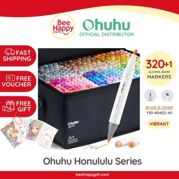 Ohuhu Oahu 100 Colors Dual Tips Alcohol Art Markers, Fine&Chisel – ohuhu