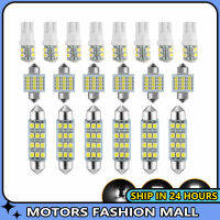 มอเตอร์【สต๊อกพร้อมแล้ว】?20ชิ้นไฟชุดหลอดไฟ Led T10/31มม./42SMD สำหรับตกแต่งภายในรถยนต์6500K แสงโดมส่องแผนที่ป้ายทะเบียนรถสว่างมากใช้งานได้อเนกประสงค์ DC12V