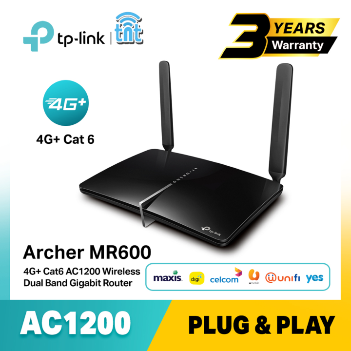 Tp Link Archer Mr600 4g Cat6 Ac1200 Wireless Dual Band Gigabit Router