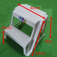 สตูลบันไดพลาสติกสีขาว, เก้าอี้บันได 2 ชั้น, เก้าอี้บันได, แท่นทำงาน, บันไดเลื่อน, บันไดเลื่อน, รองรับน้ำหนัก 150 กก. ++ ยางกันลื่นฟุตกันลื่นขั้นตอน สต็อกในประเทศไทยเพื่อการจัดส่งที่รวดเร็ว
