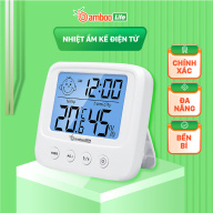 Nhiệt ẩm kế điện tử Bamboo Life 3 trong 1 máy đo nhiệt độ và độ ẩm phòng thumbnail