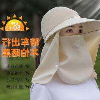 COD KKW MALL Hat Womens Sunshade Anti-ultraviolet Neck Cover Face Dust-proof Hood Workers Work Outdoor Riding Te帽子女遮阳防紫外线护颈遮脸防尘风帽工人干活户外骑行采茶帽5.9