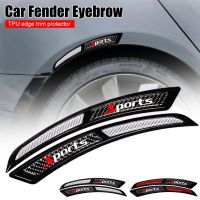 1Pair Car Wheel Eyebrow Universal Self Adhesive Fender Flare Protector Anti-Collision Arc Trim Lip Strips Carbon Fiber Stickers Car Door Protection