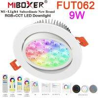 MiBoxer FUT062 9W RGB + CCT โคมไฟสปอตไลท์เพดาน AC 110V 220V รองรับอินพุต 2.4G RF Remote WiFi APP / Alexa Google Voice Control