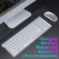 2.4G Wireless Keyboard And Mouse Combo ชุดเมาส์คีย์บอร์ดมัลติมีเดียขนาดเล็กสำหรับแล็ปท็อปพีซีทีวี