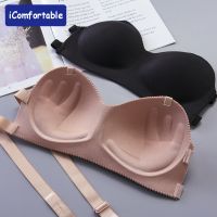 【CW】2020มาใหม่ล่าสุด Strapless ห่อเซ็กซี่รวบรวมป่ากลับ Anti Glare ที่มองไม่เห็นสุภาพสตรีส่วนบน Bras ไร้สาย Bras สำหรับผู้หญิง 1 1 1 1 1