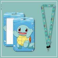 Sampul Kartu Pokemon Pikachu บัตรมหาวิทยาลัยเด็กห้อยกระเป๋าคล้องคอการ์ดโปเกมอนกล่องใส่บุหรี่เชือกเส้นเล็กบัตรประจำตัวเกมการ์ดที่ใส่บัตรนักเรียน