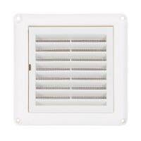 ❄☎◐ 1PC Outdoor Ac Ventilation Grill Cover Wall Ceiling Mounted Vent Built-in Fly Screen Mesh for Bathroom Office Home (White