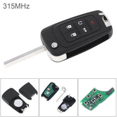 Xinsu Kunci Remote Mobil Fob 5ปุ่ม315Mhz อะไหล่เปลี่ยน Oht01060512ความถี่ใช้ได้กับบิวอิคเชฟโรเลต