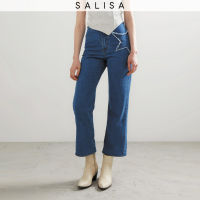 SALISA - JEANS PF23 Flare Crop Star Pocket