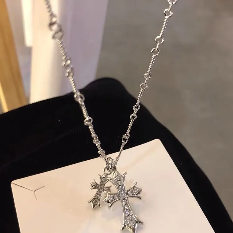 Cross Heart Necklace - Silver ⋆ Amanda Blu and Company