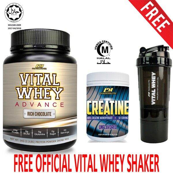 Vital Whey Advance Halal 1kg, 24g Protein Isolate+Tribulus,0g Sugar