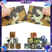 Bitak พิมพ์ทางการแพทย์ Self Adhesive ผ้าพันแผลยืดหยุ่น 4.5m เทปพันกีฬาที่มีสีสันสำหรับ Finger Joint Knee First Aid Kit Pet Tape