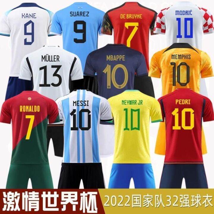 kickball-suit-childrens-clothing-printing-short-sleeve-take-argentine-lionel-messi-jersey-kids-class-c-luo-group-buying-discounts